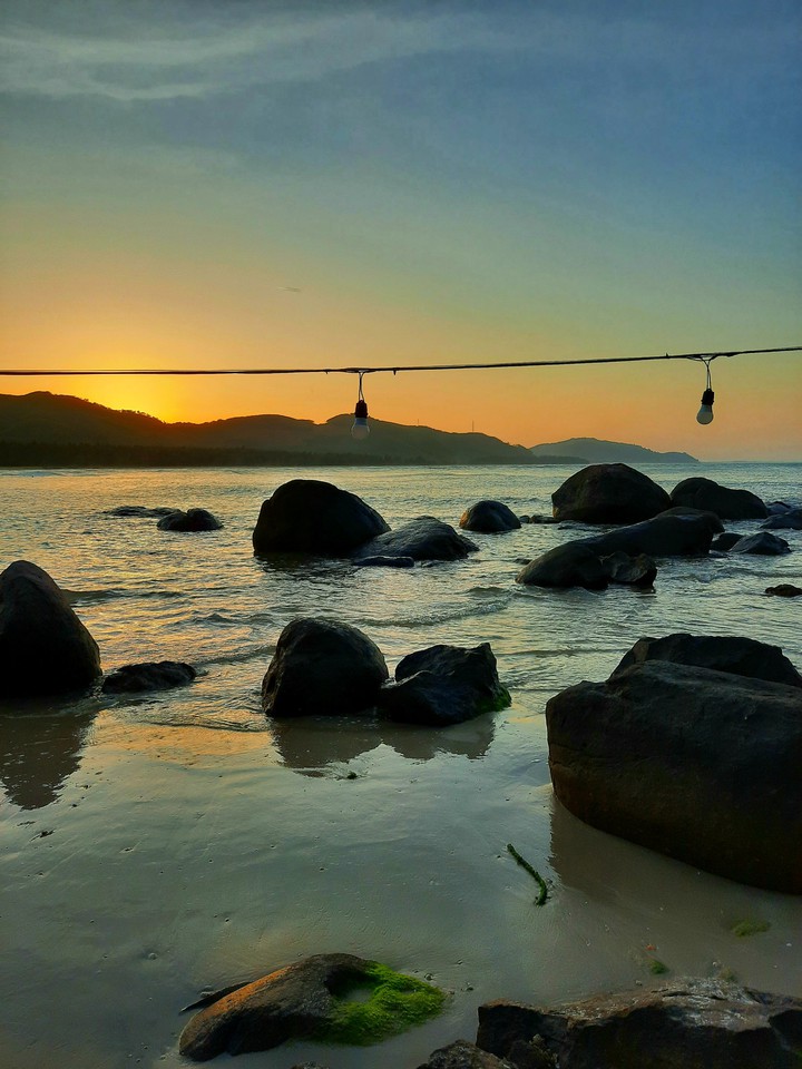 The sunset in Vietnam