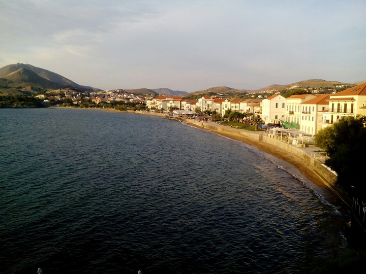 panoramic view of mirina in limnos