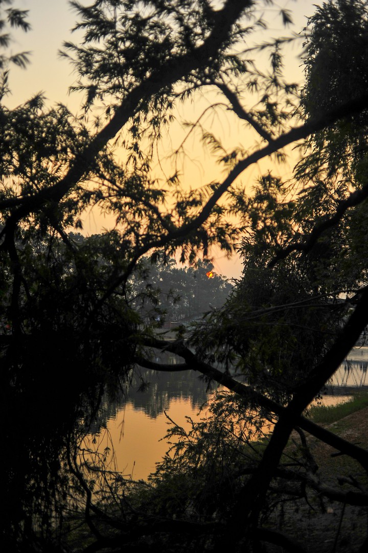 Sunset.