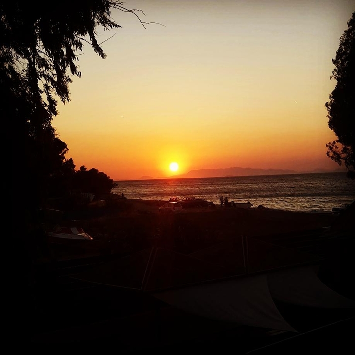 sun going under