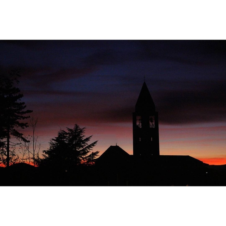 church sunset