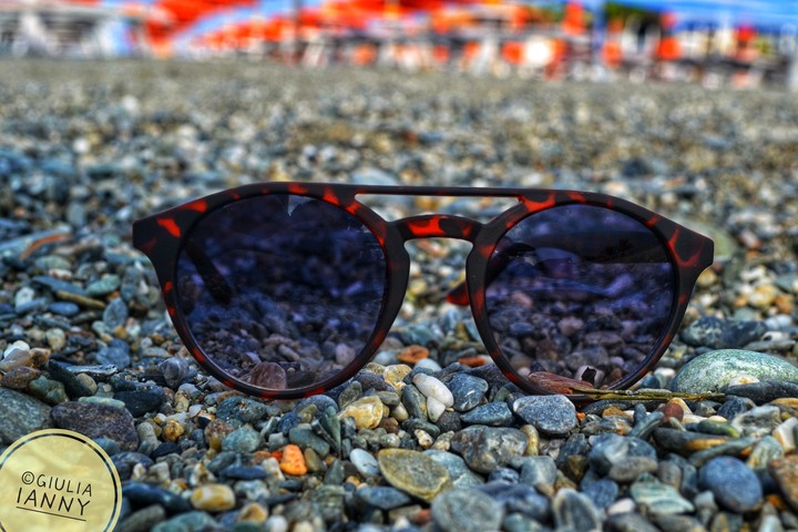 sunglasses on the beach