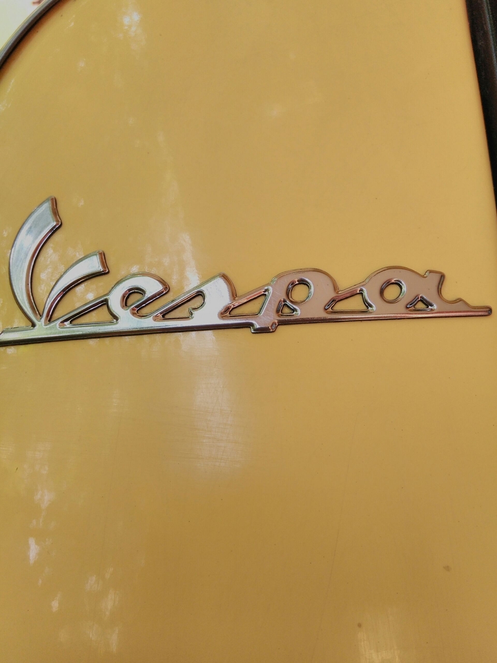 Yellow Vespa