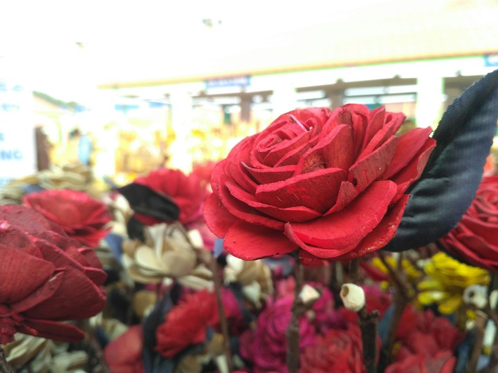 flower made of spongewood (শোলার ফুল)