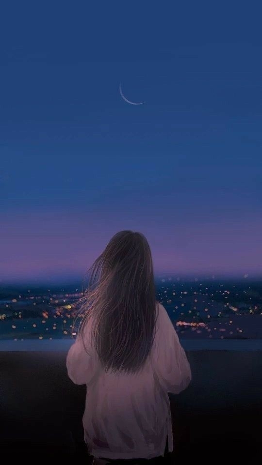 girl at night