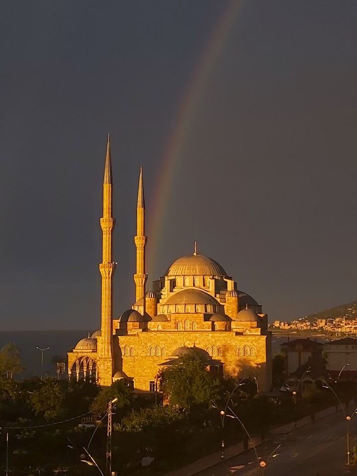 Rainbow & Mosque