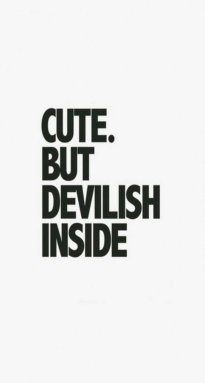 cute but devilish inside