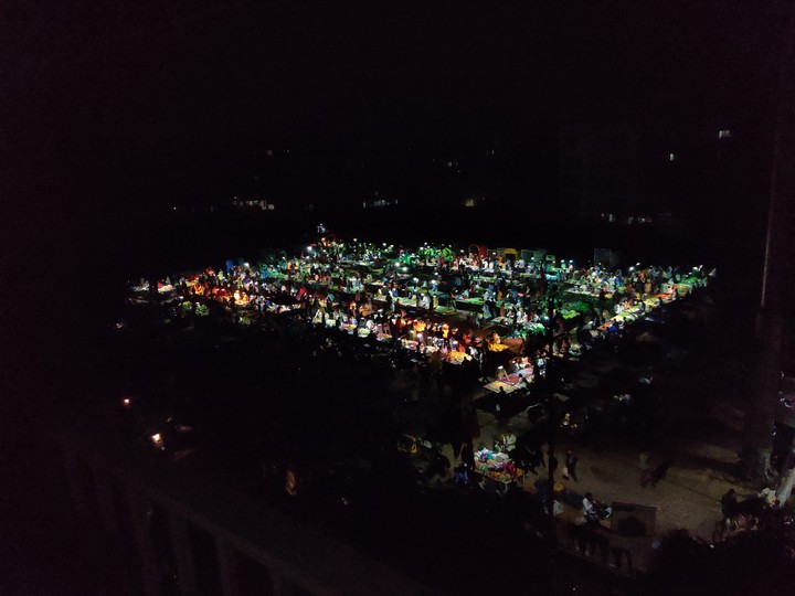 a busy vegetable market