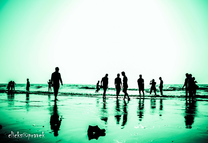 silhouette at the beach!