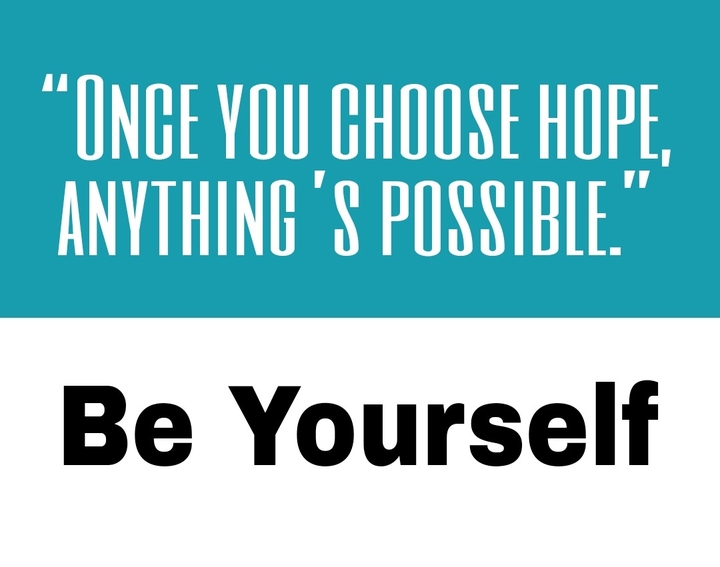 BE YOURSELF