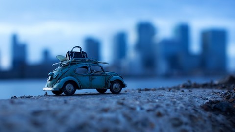 car, blue achtergronden