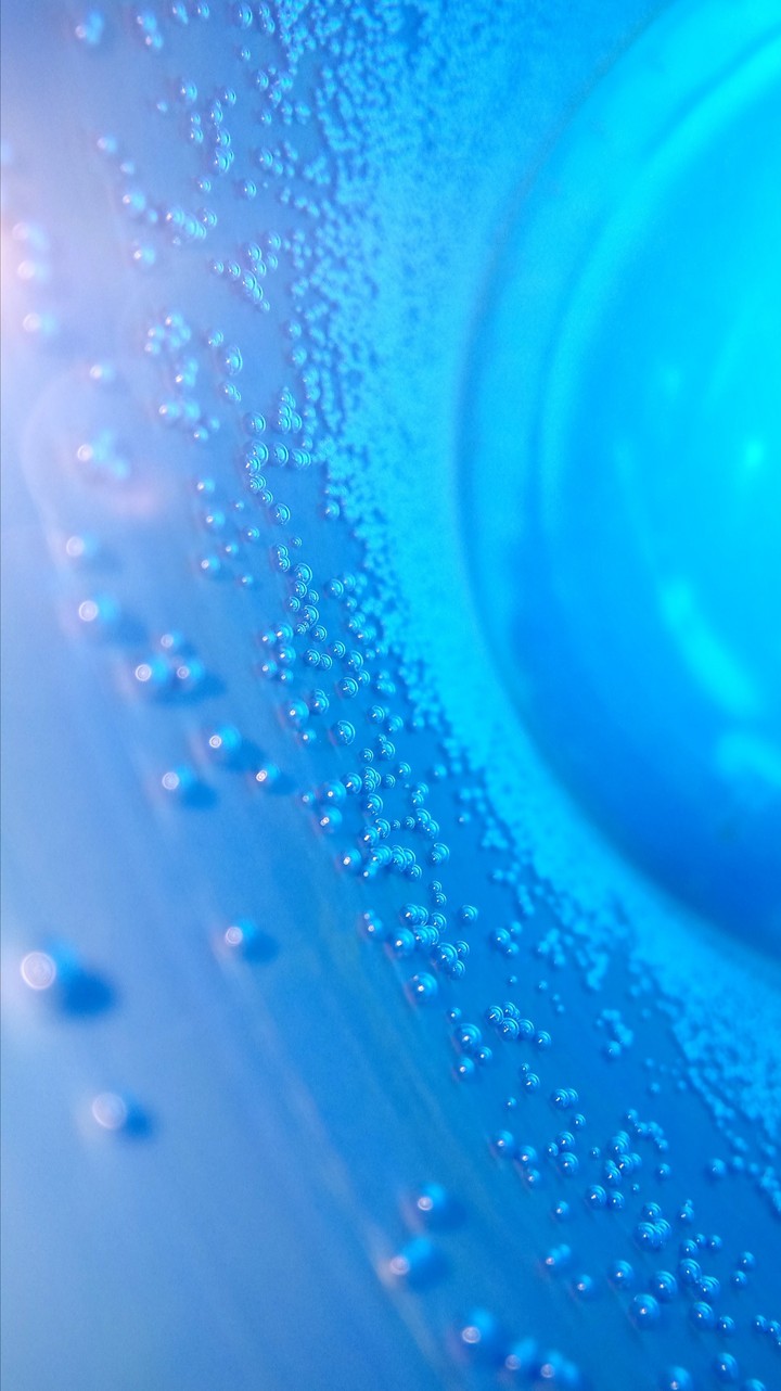 air bubbles.