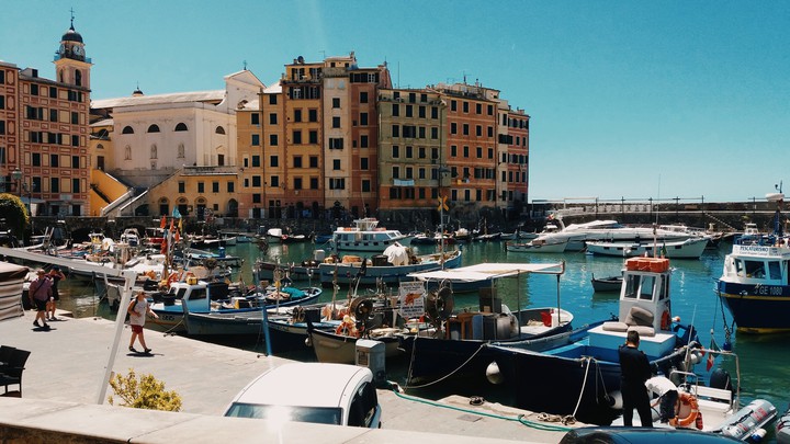 Port of Camogli, Genoa, Italy