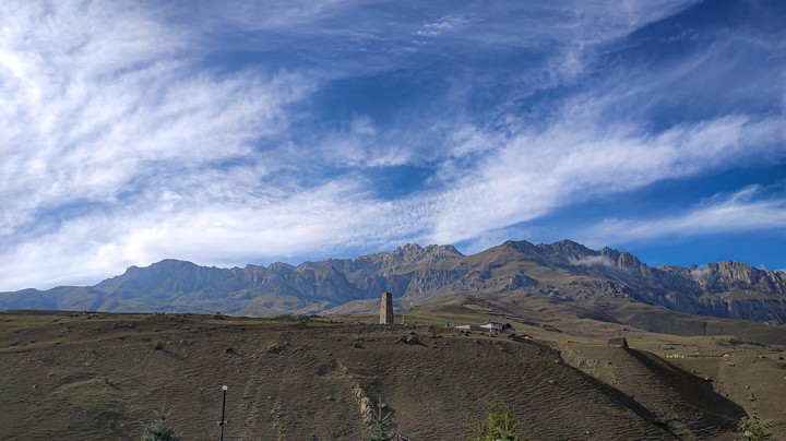 high in the Ossetian mountains