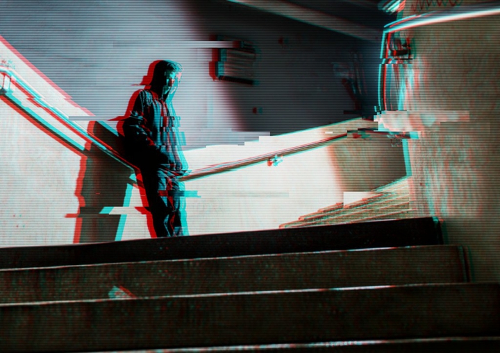 Alan Walker glitch wallpaper