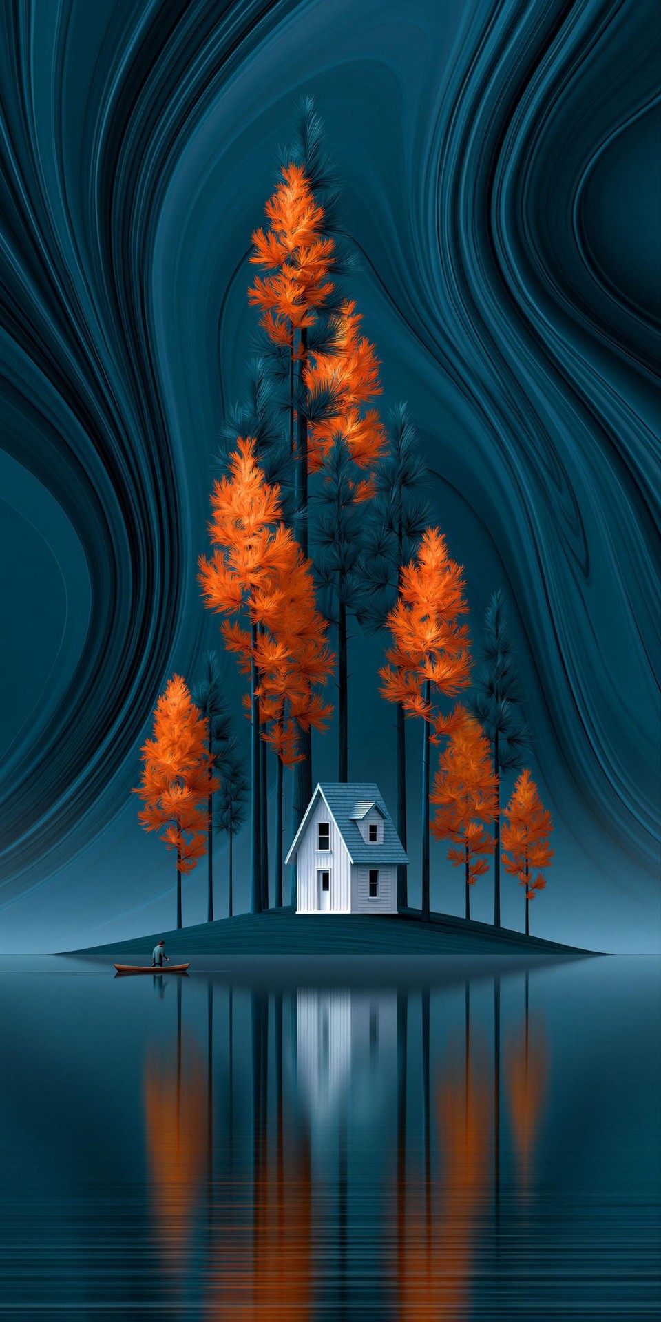 fondos de pantalla conifers, moonlight