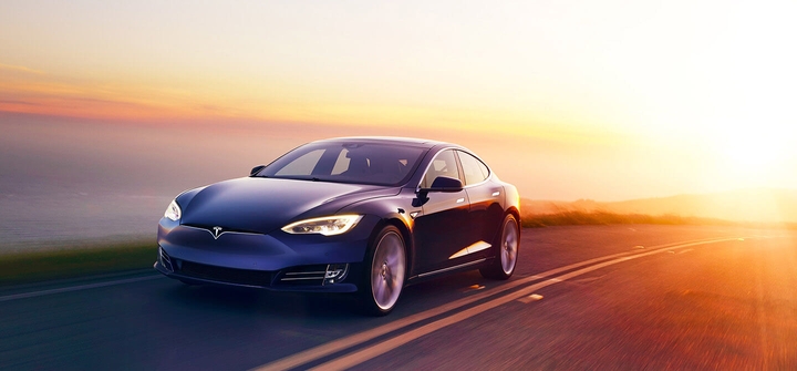 Tesla Model S Blue