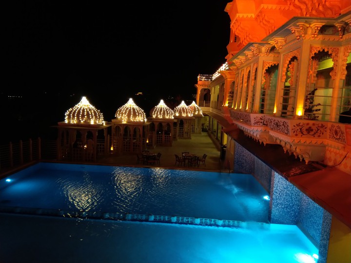 Night view at destination wedding