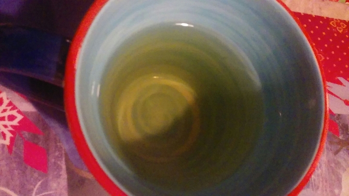 Evening cup of chamomile tea