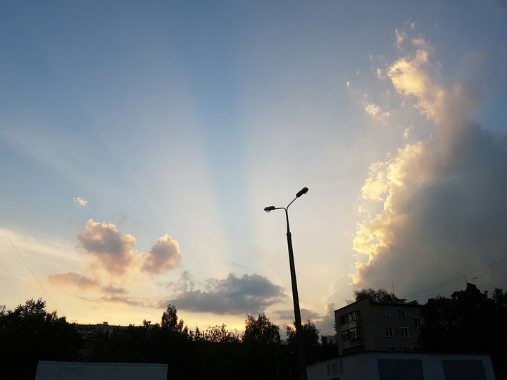 Clouds in light