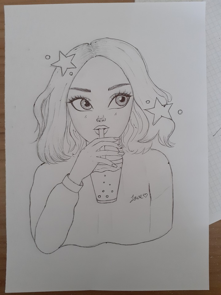 Girl drawing