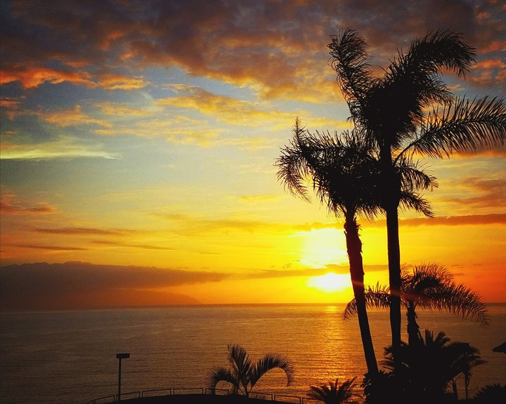 Tenereif Canary Island Spain sunset