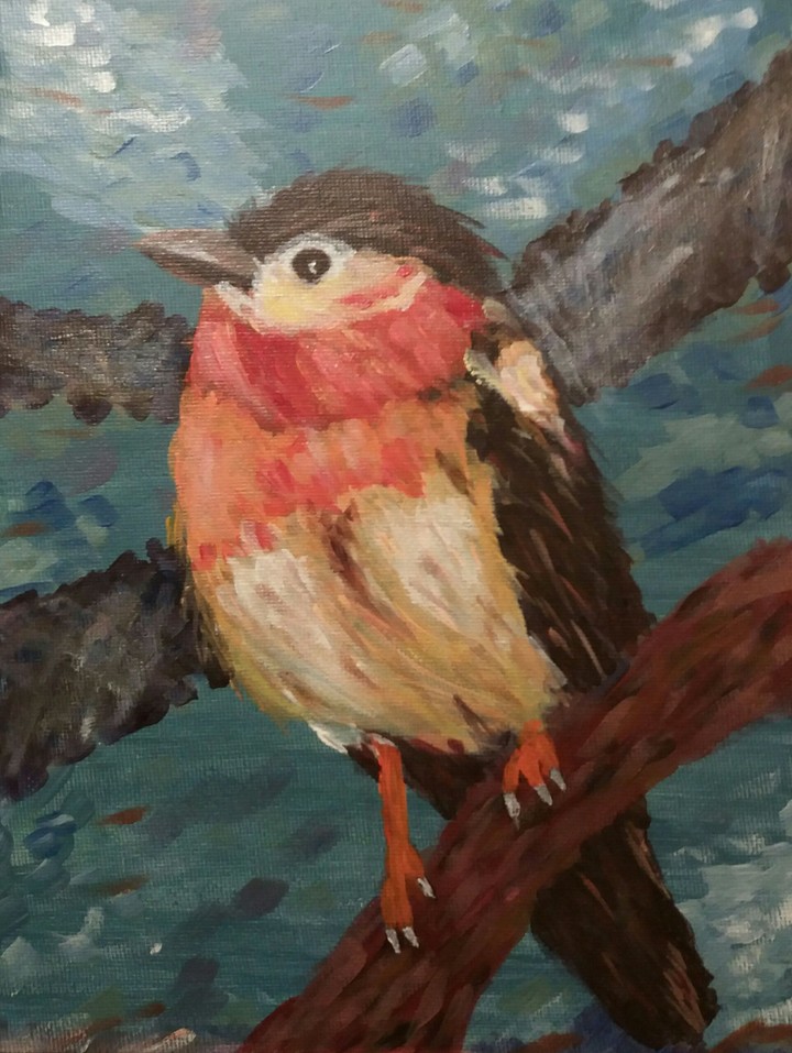 practicing painting