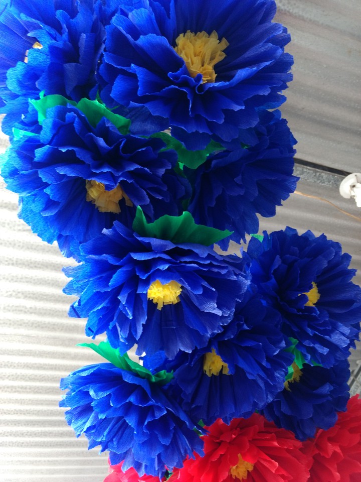 flores de papel