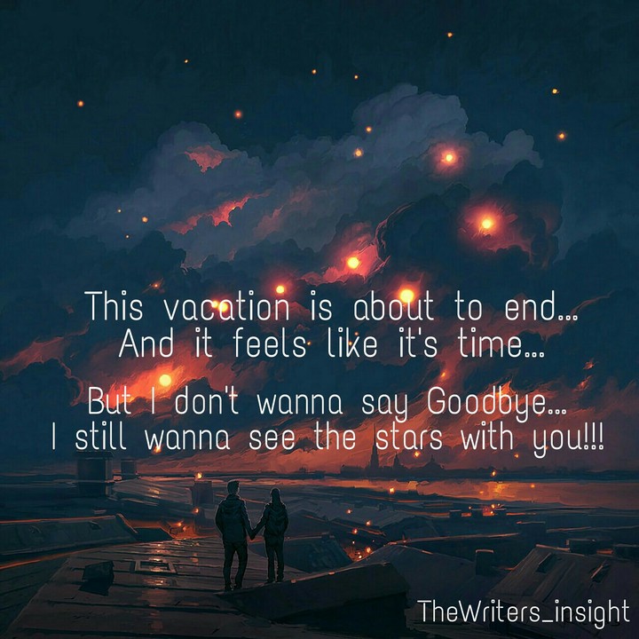 Goodbyes are bitter sweet