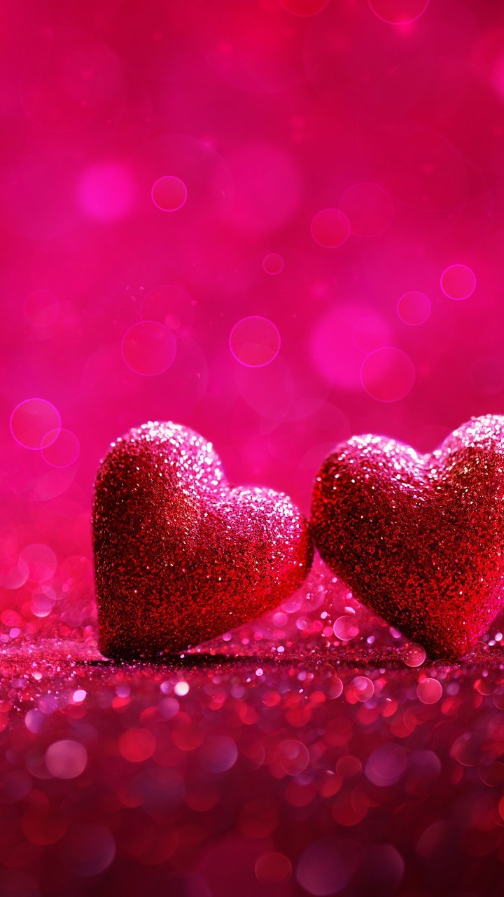 Glitter hearts