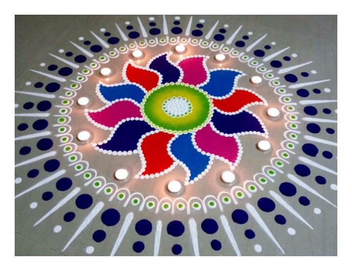 *Nice rangoli*