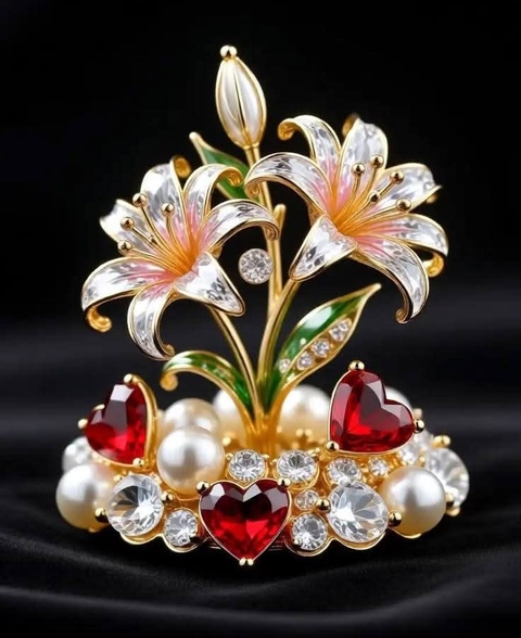 обои brooch, crystal