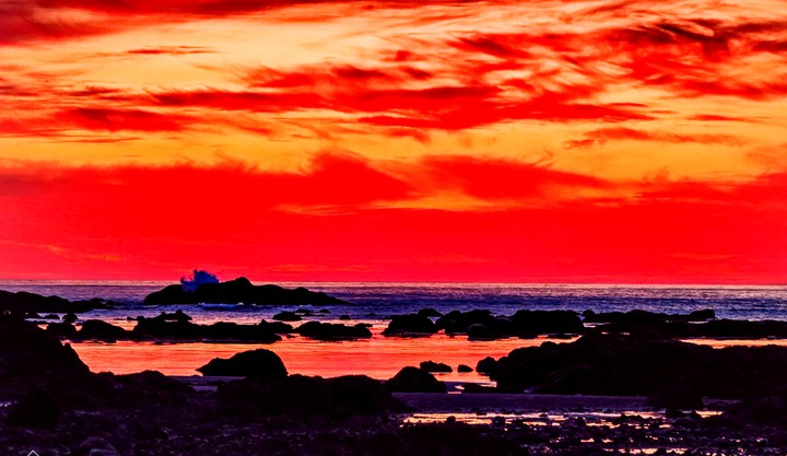 sun sets