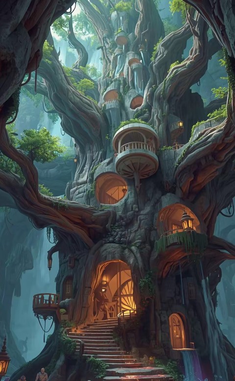 animation, jungle achtergronden