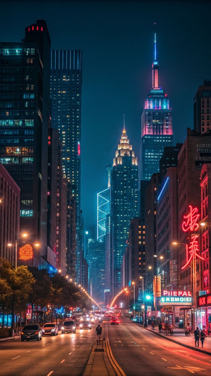 خلفيات highway, Skyscraper