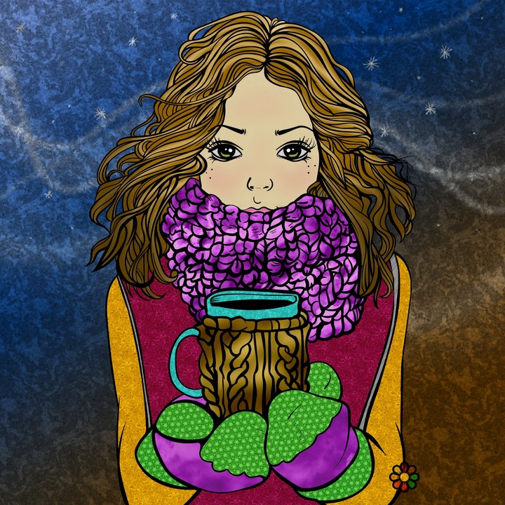 Girl with mug