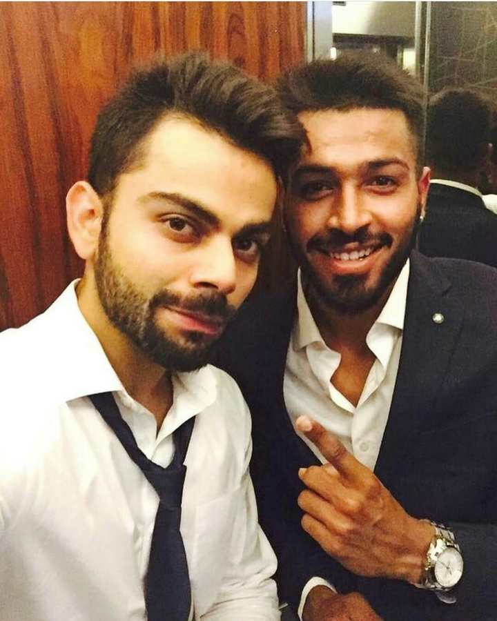hardik pandya and virat kohli..