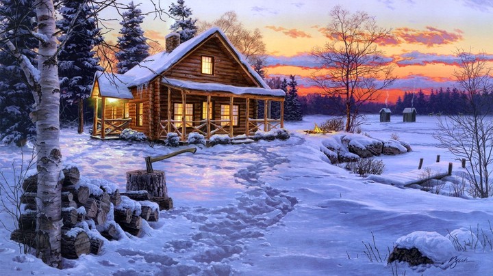 Snowing