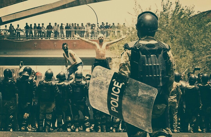 demonstration in Iraq- basra