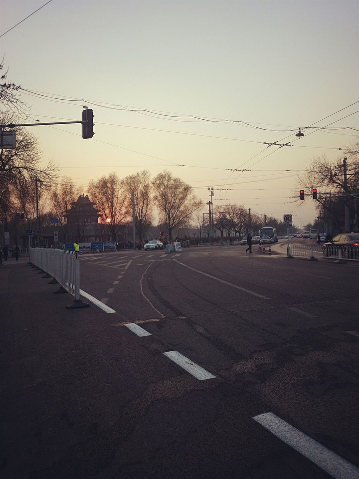 Sunset in beijing