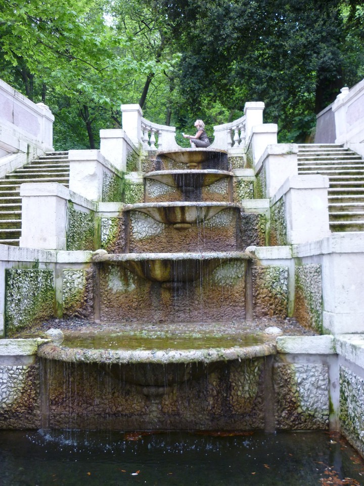 in the roman botanical garden