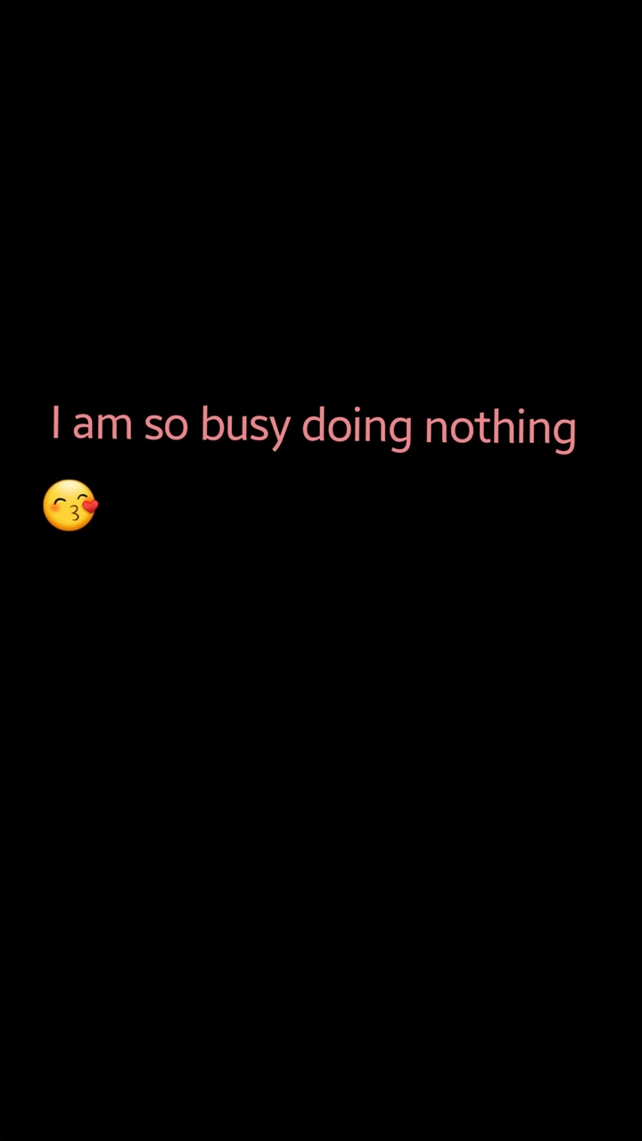 doing nothing