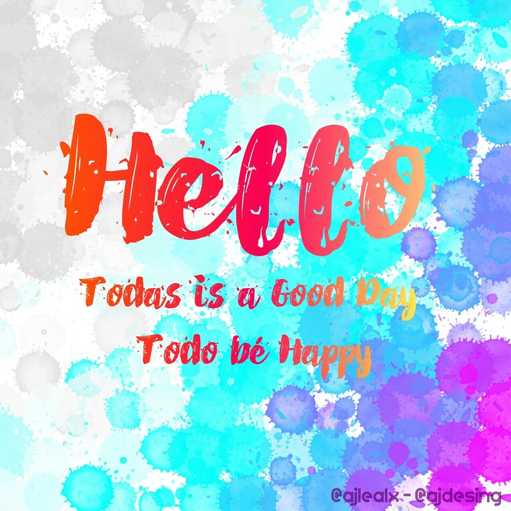 Hello,you're happy?