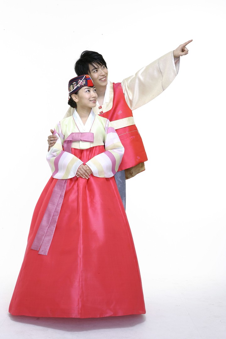 Couple in Korean Dress