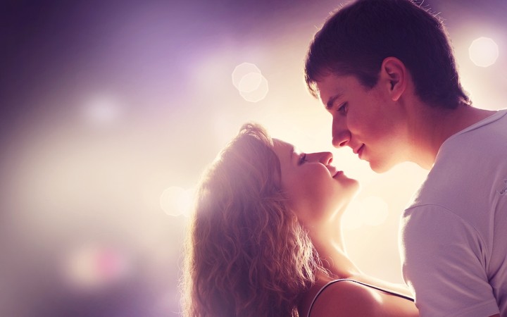 Male Female Couple Tenderness Face