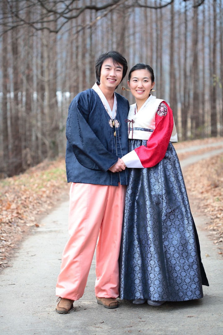 Couple in Korean Dress II