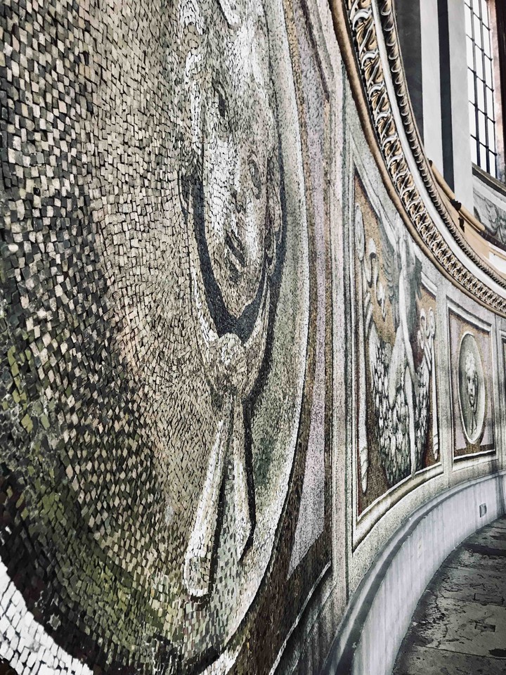 Faces on the wall of St. Peter Bascilica