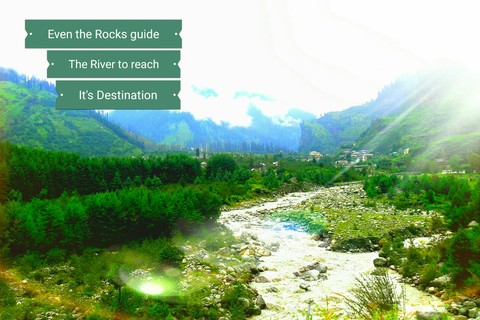 Even the Rocks Guide The River to Reach it's Destination