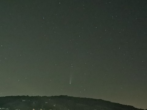 Photos d'une comète