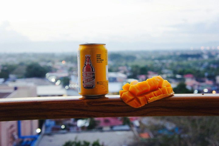 Beer and mango!